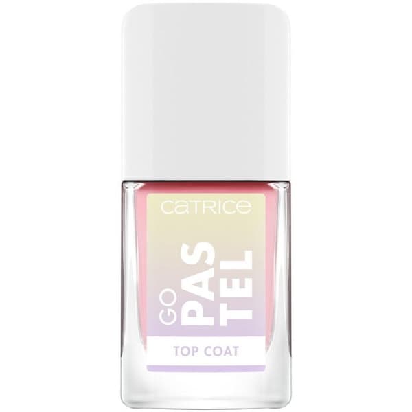 Nagellack - CATRICE - Top Coat Go Pastel - Vit - Pastell