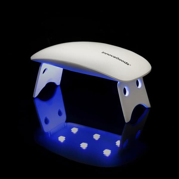 BRUKT LED-UV Negllampe Mini InnovaGoods (Hvit) (Flerfarget) (Fikset A+)