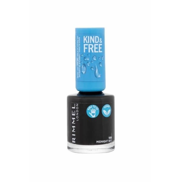 Nagellack - Rimmel London - Kind & Free, 159 Midnight Sky - Vegansk - Cruelty-free - Svart