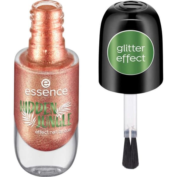 Nagellack - ESSENCE - Hidden Jungle - 05 Forbidden Berry - Glittrig Finish - Vegansk