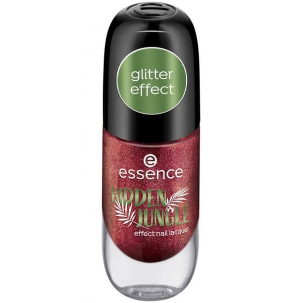 Nagellack - ESSENCE - Hidden Jungle - 05 Forbidden Berry - Glittrig Finish - Vegansk