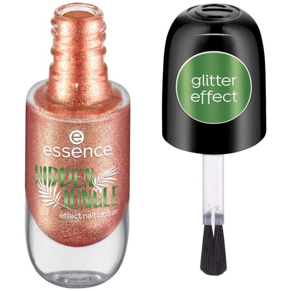 Nagellack - ESSENCE - Hidden Jungle - 01 Secret Gem - Glittrig - Vegan - Utan Parabener