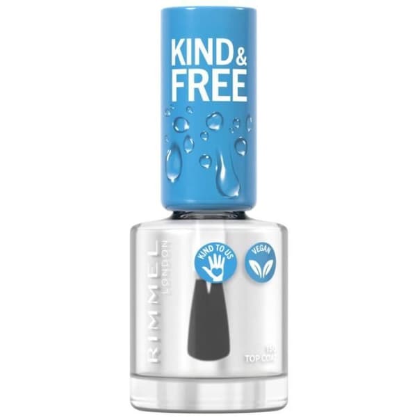 Kind & Free Nagellack - Rimmel - 150 Top Coat - Vit - 100% vegan
