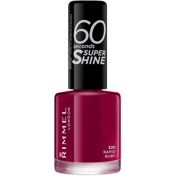 RIMMEL 60 Seconds Super Shine Nagellack - 320 Rapid Ruby