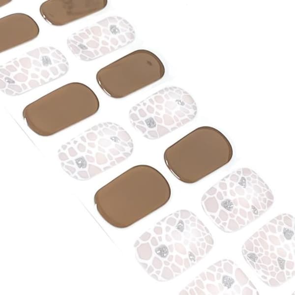 NOOVES NAILS Premium Precured Gel Nail Stickers - Suzanne|Gel Nail Stickers|Gel Nail Stickers|Nagelfolier