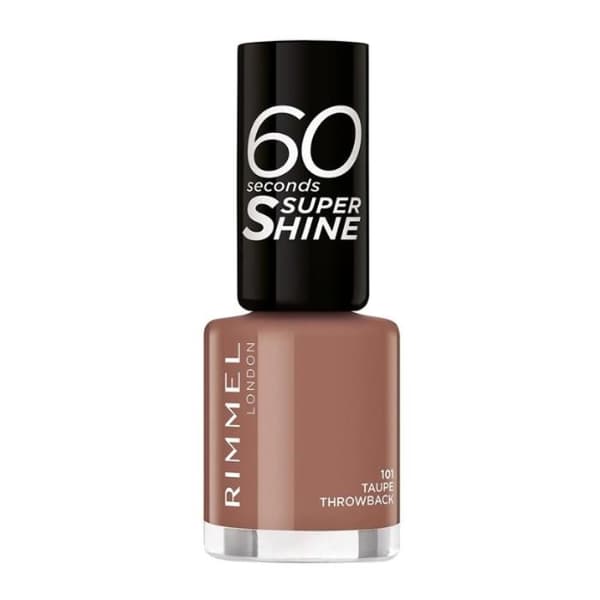 Nagellack - RIMMEL - 60 sekunder Super Shine - Taupe Throwback Color - Snabbtorkande