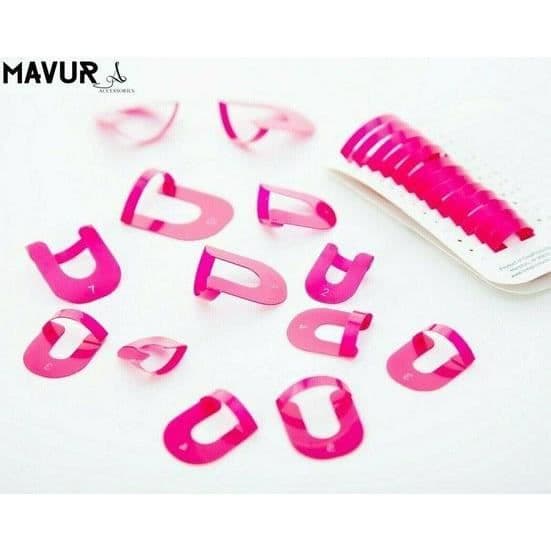 MAVURA mönster stencil »MAVURTillbehör CREANAIL nagellack stencil målarhjälp mall manikyr naglar buffert naglar stencil o