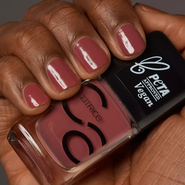 Nagellack - CATRICE - Iconails Gel 10 - Färg Rosywood Hills - Gelglans - Varar 7 dagar