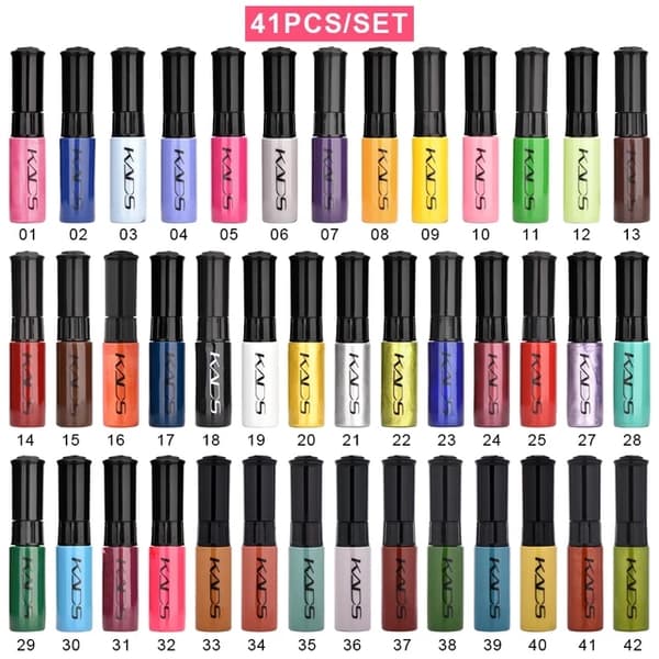 Neglekunst Stamping Kit, 47/41/31 stk. sæt, Manicure Lak, 47 stk