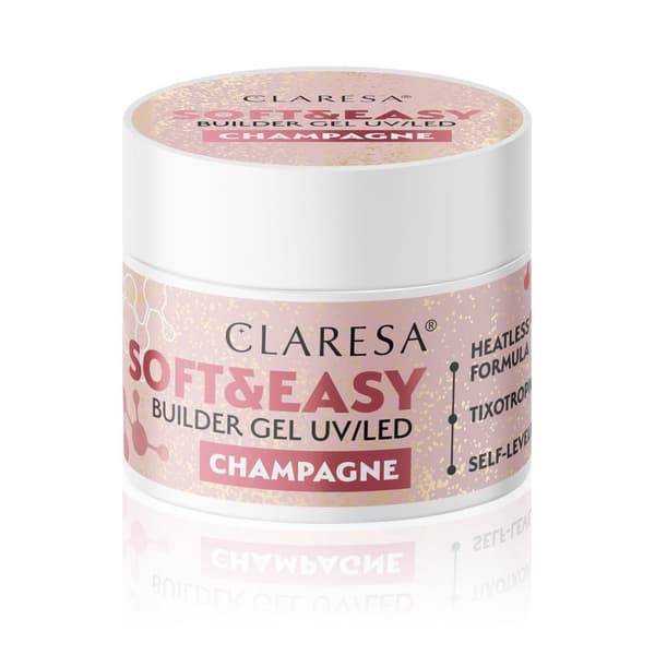 Claresa byggegel Soft&Easy gel champagne 90g