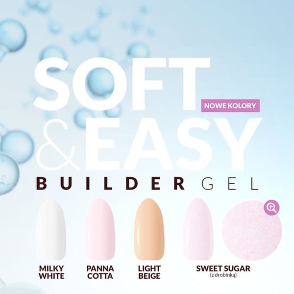 Claresa byggegel Soft&Easy gel mælkehvid 90g