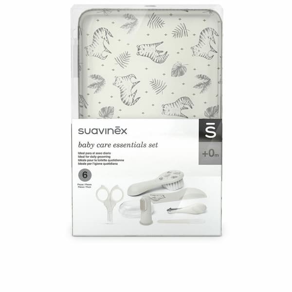Manikyrsett for baby Suavinex Baby Manicura Gris Lote 7 Deler