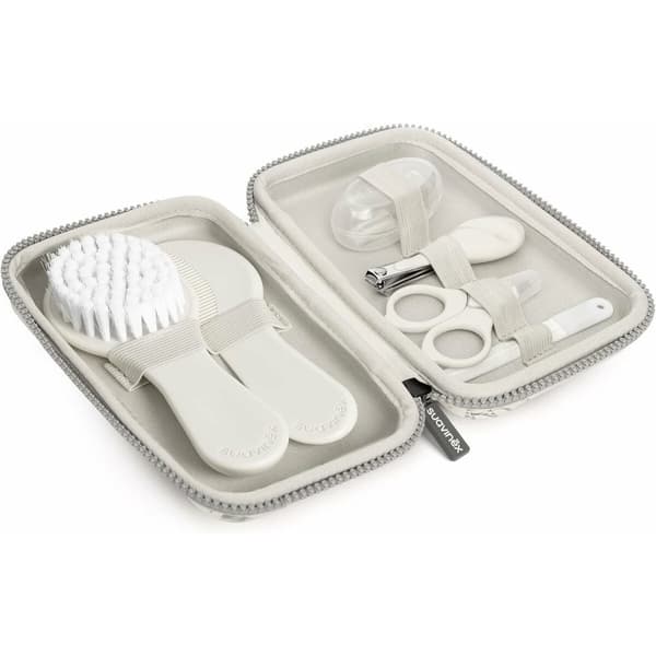 Manikyrsett for baby Suavinex Baby Manicura Gris Lote 7 Deler