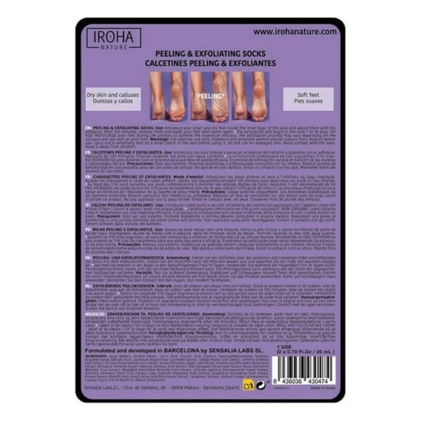 Kosteuttavat sukat Peeling and Exfoliation Lavender Iroha IN/FOOT-3 (1 osaa)