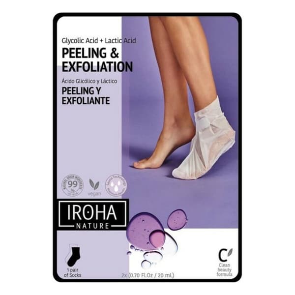Kosteuttavat sukat Peeling and Exfoliation Lavender Iroha IN/FOOT-3 (1 osaa)