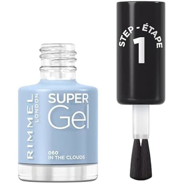 Rimmel, Super Gel Nagellack, 060 In the clouds, Gellack, Professionellt resultat, Långvarigt, Torkar som nagellack