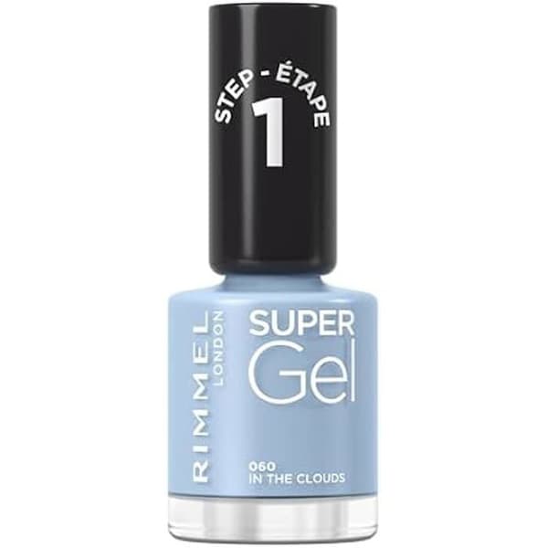 Rimmel, Super Gel Nagellack, 060 In the clouds, Gellack, Professionellt resultat, Långvarigt, Torkar som nagellack
