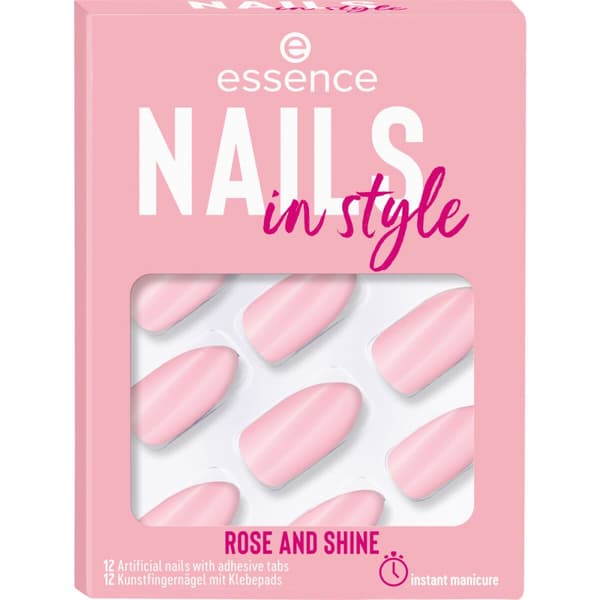 Lösnaglar Essence Nails In Style 12 Delar Nº 14-rose and shine