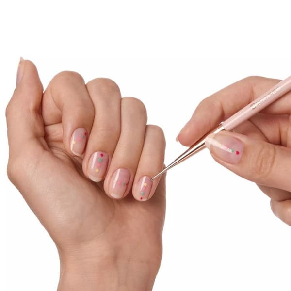 Nagellack - ESSENCE - NAIL ART DUO PINCEL &amp; PUNZÓN - Borste och spets - För kreativa naglar
