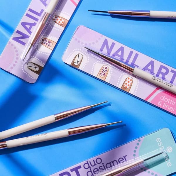 Nagellack - ESSENCE - NAIL ART DUO PINCEL & PUNZÓN - Borste och spets - För kreativa naglar