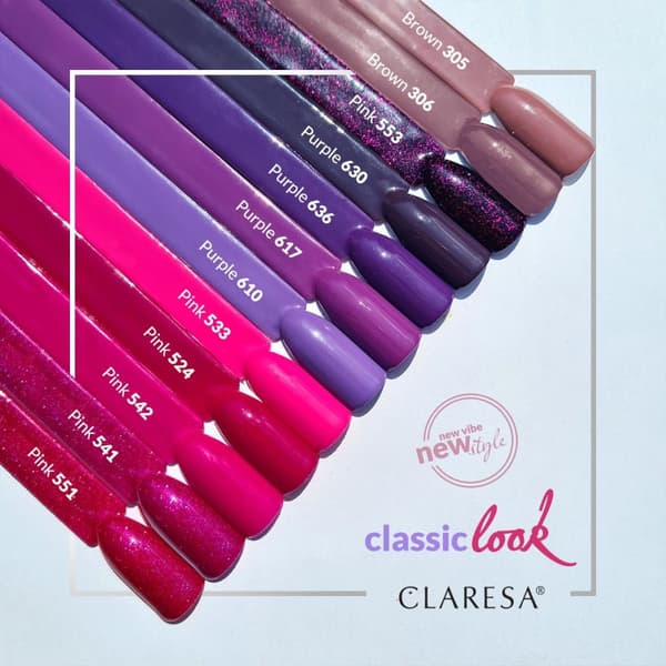 CLARESA Hybrid neglelak PINK 524 -5g