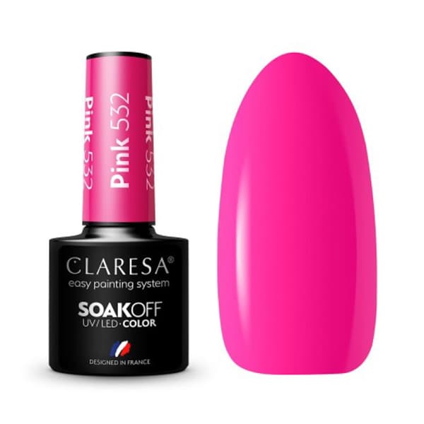 CLARESA Hybrid nagellack ROSA 532 -5g