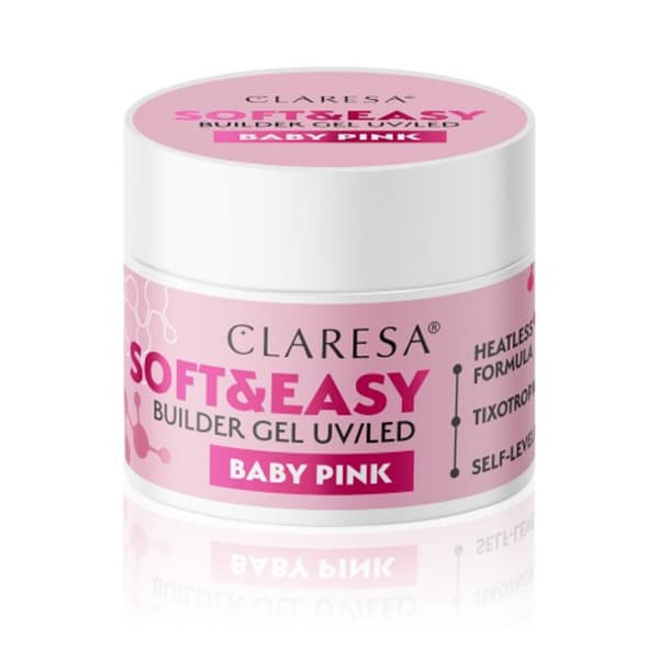 Claresa byggegel Soft&Easy gel baby pink 12g