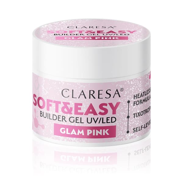 Claresa Soft&Easy rakennusgeeli glam pinkki 90g