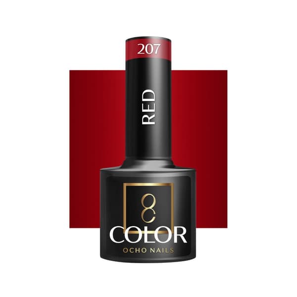 OCHO NAILS Hybrid nagellack rött 207 -5 g