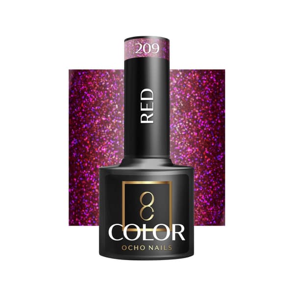 OCHO NAILS Hybrid nagellack rött 209 -5 g