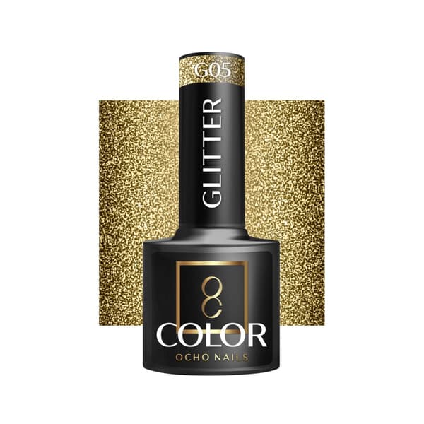 OCHO NAILS Glitter hybrid neglelak G05 -5 g
