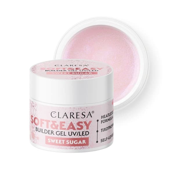 Claresa byggegel Soft&Easy gel sødt sukker 12g