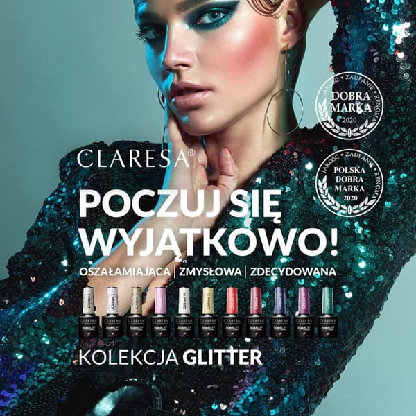 CLARESA GLITTER 2 hybridlack -5g