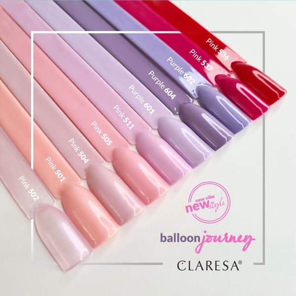 CLARESA Hybrid nagellack ROSA 504 -5g
