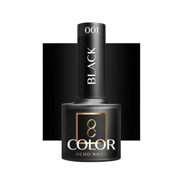 OCHO NAILS Hybrid neglelak sort 002 -5 g