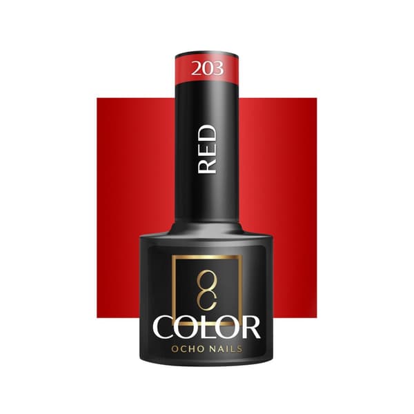 OCHO NAILS Hybrid neglelak rød 203 -5 g