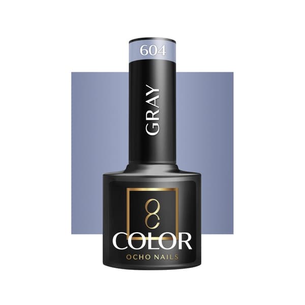 OCHO NAILS Hybrid nagellack grå 604 -5 g