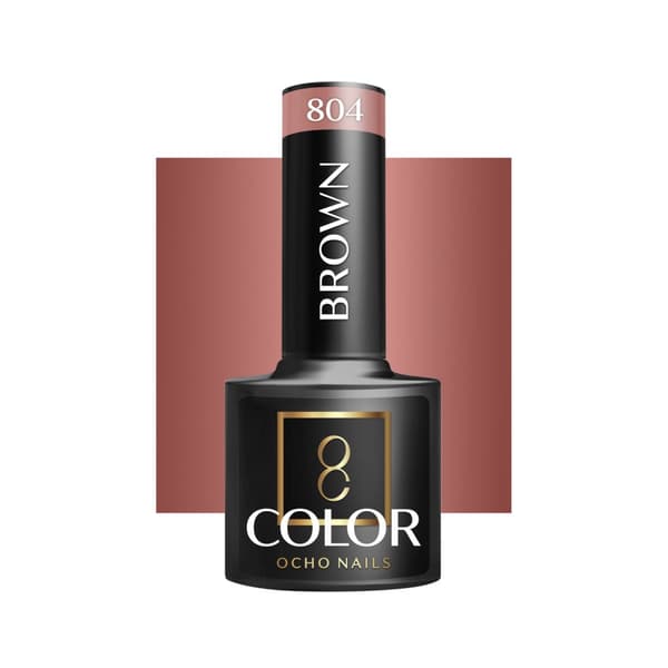 OCHO NAILS Hybrid nagellack brun 804 -5 g
