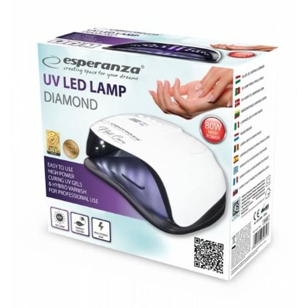 Nageltork Esperanza EBN007 Vit Svart 80 W