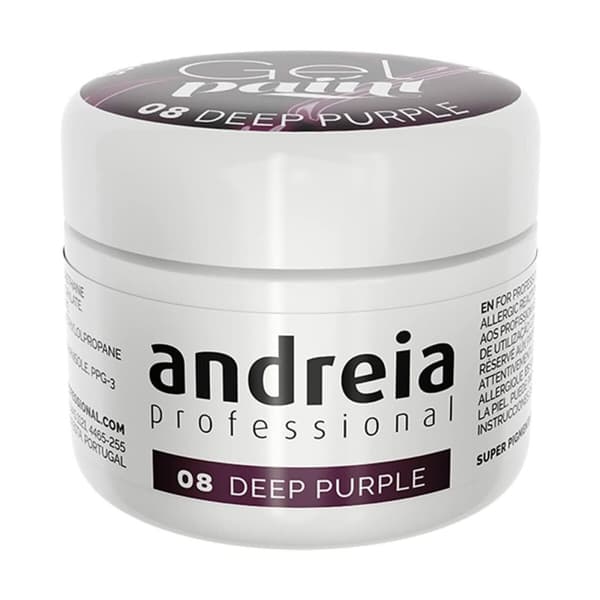 Geelikynsilakka Andreia Gel Paint 4 ml Purppura Nº 08