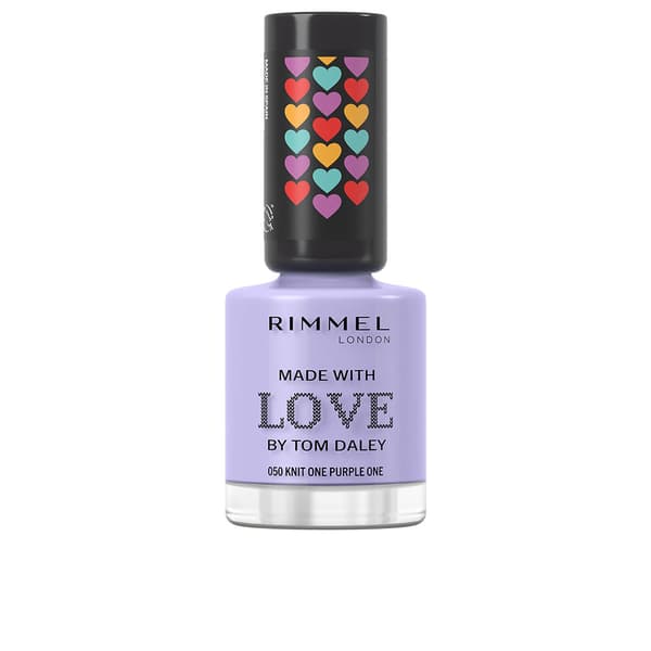 RIMMEL LONDON MADE WITH LOVE by Tom Daley nail polish #050-knit one purple one 8 ml
