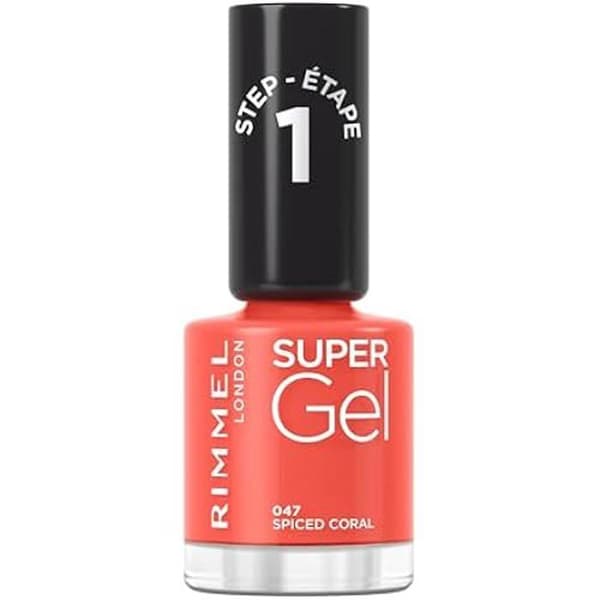 Nagellack - RIMMEL - Super Gel - 047 Spiced Coral - Professionellt resultat - Långvarig