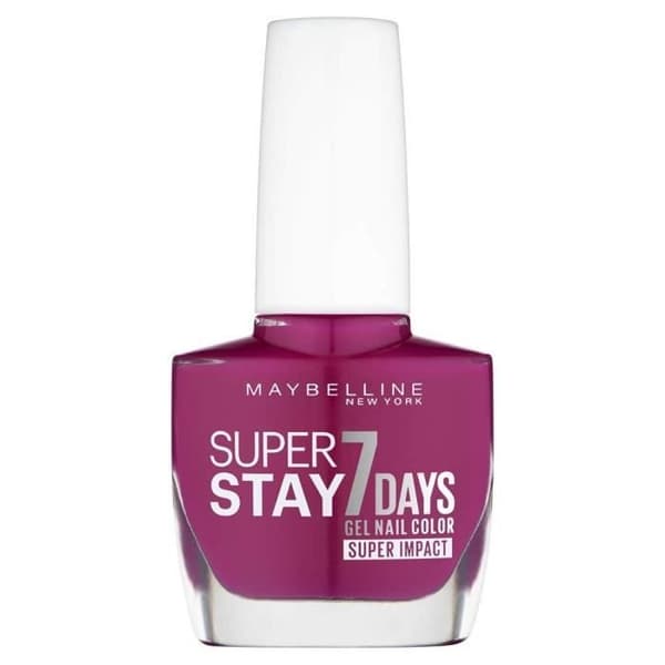 Nagellack - Gemey Maybelline - 886 24/7 Fuchsia - Hållbarhet 7 dagar - Teknologisk pensel - Gelformel