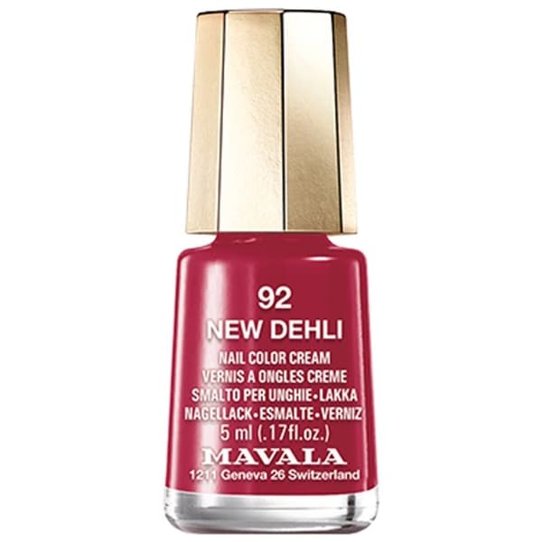 Nagellack - Mavala - 092 New Dehli - 5ml - Röd - Utan toluen - Utan formaldehyd