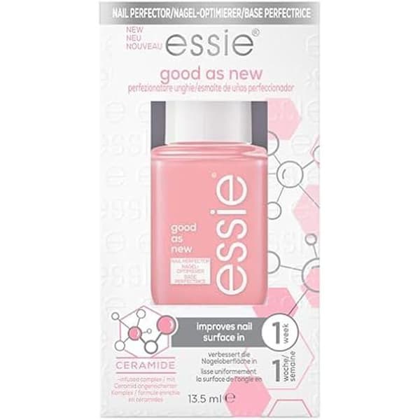 BRA SOM NYTT nagellack - ESSIE - Halvmatt rosa - Stärker och optimerar naglarna - 13,5 ml