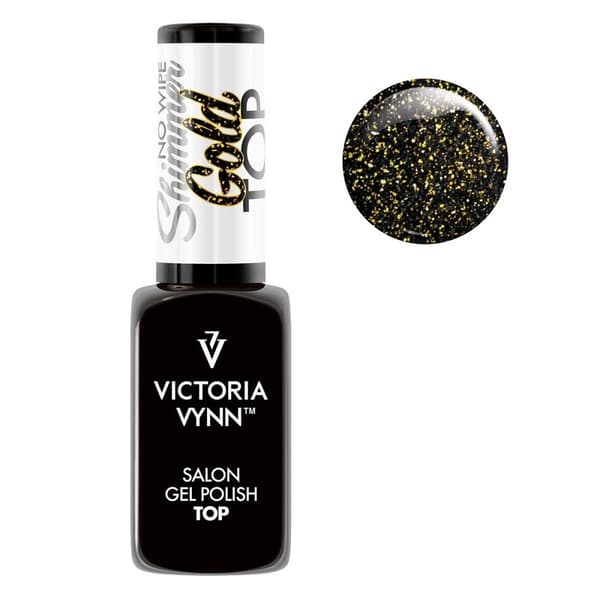 Top coat - Shimmer - Gold -  No Wipe - 8 ml - Victoria Vynn