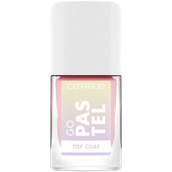 Nagellack - CATRICE - Top Coat Go Pastel - Vit - Pastell