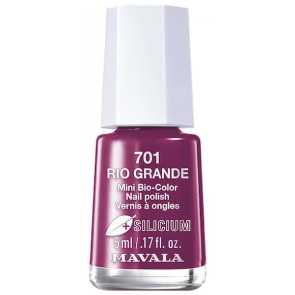 Nagellack - Mavala - Mini Bio Color + Silicium - 5 ml - Färg: 701 Rio Grande - Röd