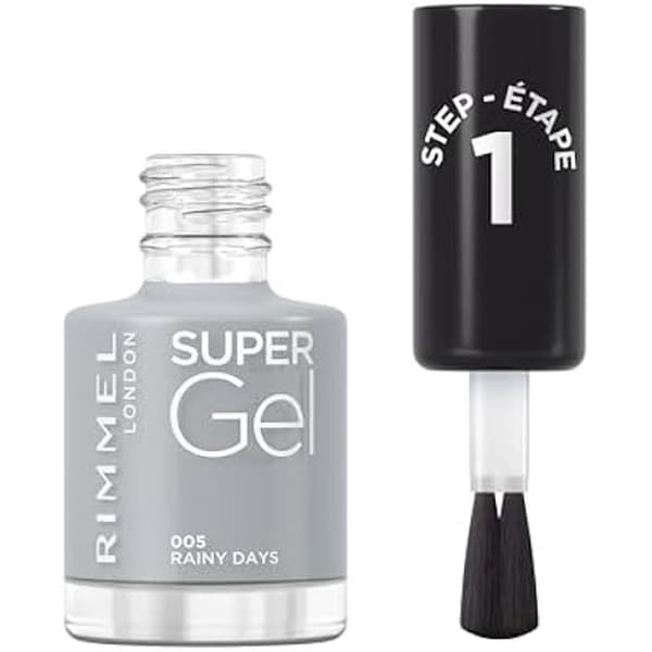 Super Gel Nagellack - RIMMEL - Regniga dagar - Professionellt resultat - Långvarig - Torkar som lack