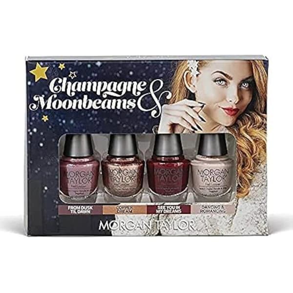 Nagellack - MORGAN TAYLOR - Champagne &amp; Moonbeams - Mini 4-pack - 5 ml vardera - Vinterkollektion 2019